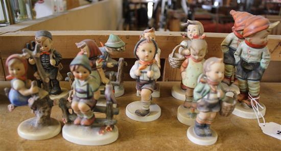 12 Hummel figures of children